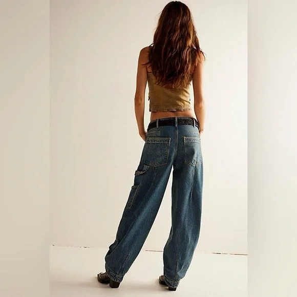 We the Free Loren High Rise Carpenter Barrel - Picture 2 of 13